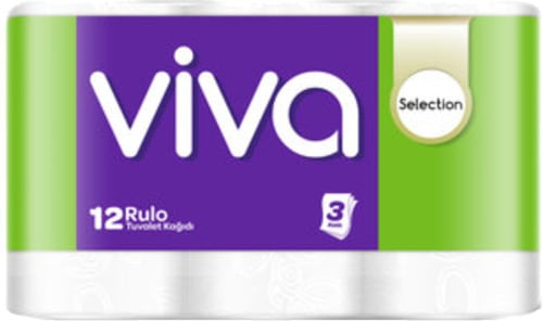 Viva Selection 3 Katlı 12'li Tuvalet Kağıdı