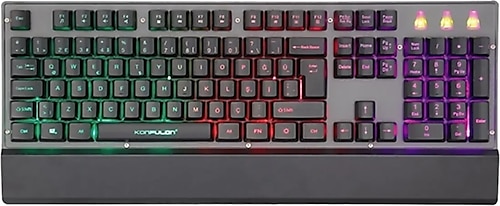 VOOKA Trol Simug Mekanik Gaming Mk50 Rgb Işıklı Oyuncu Türkçe Q Klavye 1.5 M Örgü Kablo