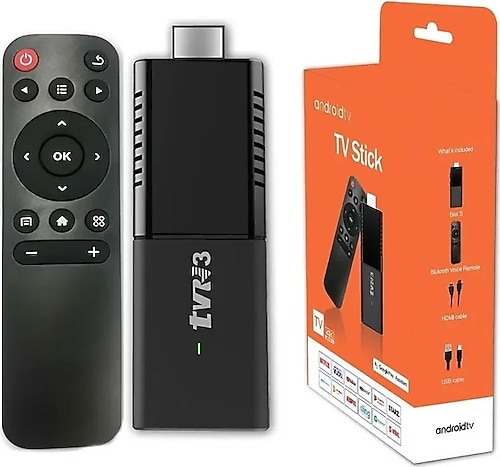 Vothoon Tvr3 Tv Stick Android 12.5/ 2GB/16GB Wifi 2.4g 5g Bt 5.0 Akıllı Medya Oynatıcı