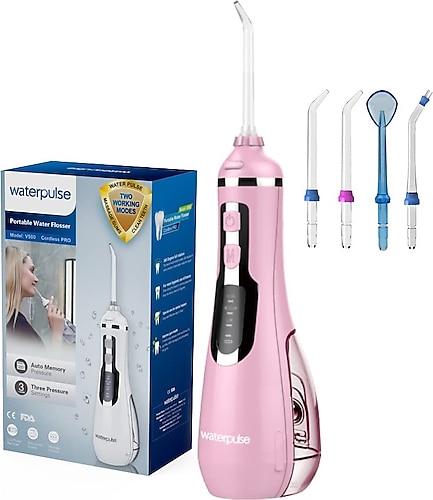 Waterpulse WP-V500 Water Flosser Taşınabilir Şarjlı Masajlı Diş Protez Bakım ve Ağız Duşu