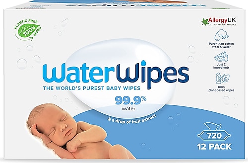 WaterWipes Bio 60 Yaprak 12'li Paket Islak Mendil