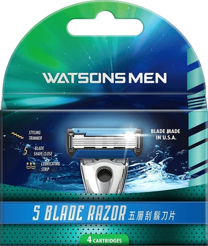 Watsons Men 5 Bıçaklı 4'lü Yedek Tıraş Bıçağı