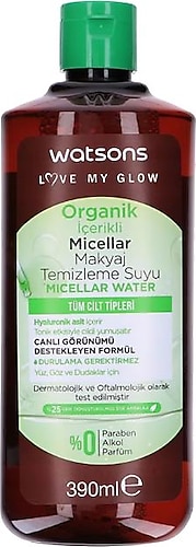 Watsons Organik Micellar Temizleme Suyu 390 ml
