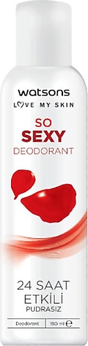 Watsons So Sexy Pudrasız Kadın Deodorant 150 ml