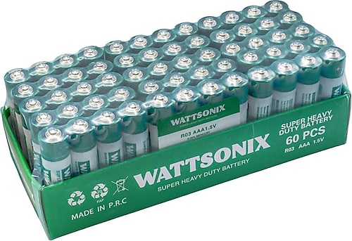 Wattsonix R03 60'lı AAA İnce Kalem Pil