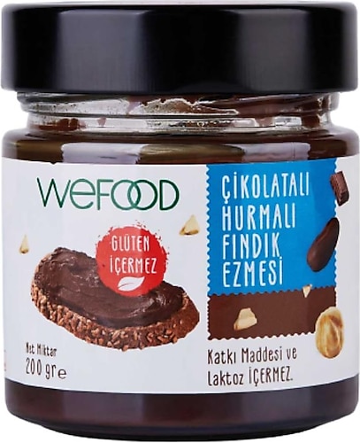 Wefood Çikolatalı Hurmalı Fındık Ezmesi 200 gr