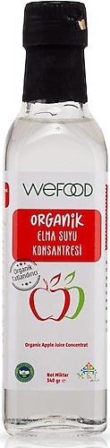 Wefood Organik 340 ml Glutensiz Vegan Elma Suyu Konsantresi
