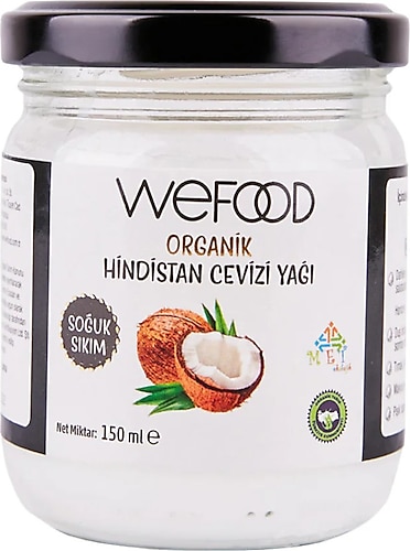 Wefood Organik Hindistan Cevizi Yağı 150 ml