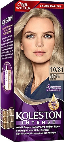 Wella Koleston Intense Saç Boyası 10/81 Çok Açık Küllü İnci Sarısı