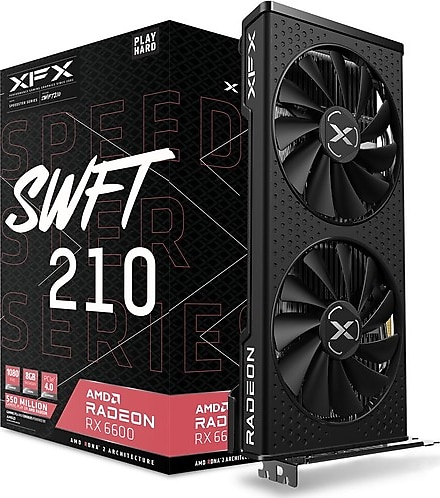 XFX RX 6600 Speedster Swft 210 RX-66XL8LFDQ 128 Bit GDDR6 8 GB Ekran Kartı
