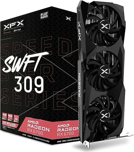 XFX RX 6700 Speedster Swft 309 Core RX-67XLKWFDV 160 Bit GDDR6 10 GB Ekran Kartı