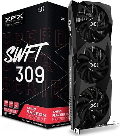 XFX RX 6700 XT Speedster Swft 309 Core RX-67XTYJFDV 192 Bit GDDR6 12 GB Ekran Kartı