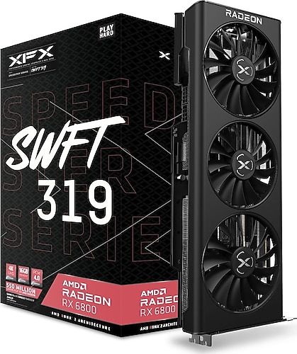 XFX RX 6800 Speedster Swft 319 Core RX-68XLAQFD9 256 Bit GDDR6 16 GB Ekran Kartı