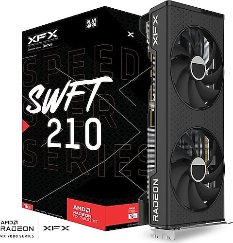 XFX Speedster SWFT 210 RX 7600 XT RX-76TSWFTFP 128 Bit GDDR6 16 GB Ekran Kartı