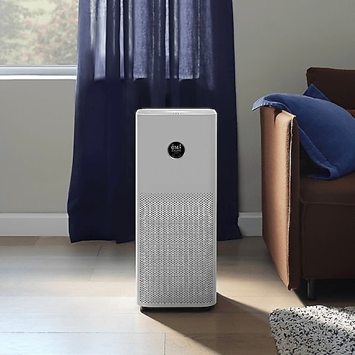 Xiaomi Hepa Alerjik Filtreli Çift Teknolojili Premium Donanımlı Akıllı Hava Temizleyici, 104 M2, Alerjen Giderme, Akıllı Kontrol, Gerçek Zamanlı Hava Kalitesi Izleme + Luciole Beyaz Lambader Hediye