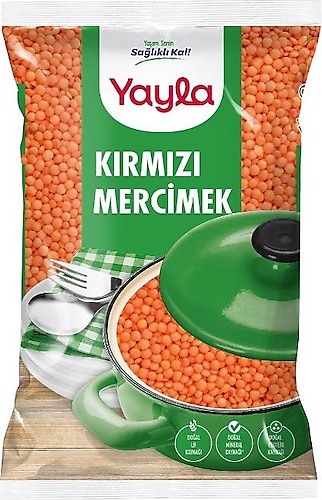 Yayla Kırmızı Mercimek 5 kg