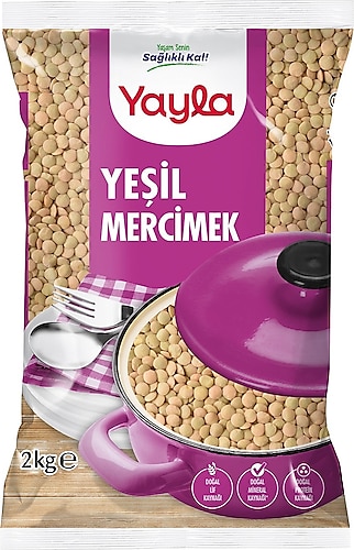 Yayla Yeşil Mercimek 2 kg