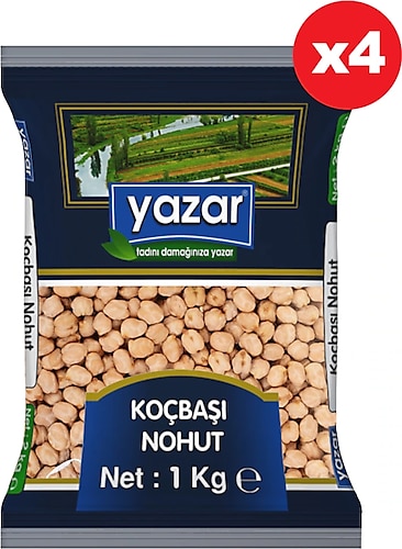 Yazar Koçbaşı Nohut 1 kg 4'lü