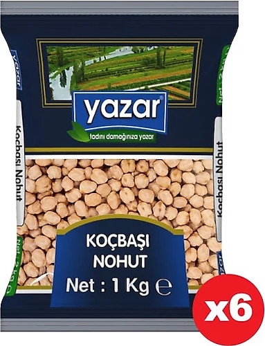 Yazar Koçbaşı Nohut 1 kg 6'lı