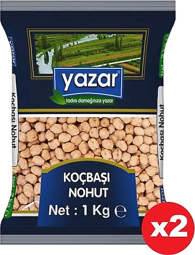 Yazar Koçbaşı Nohut 1 Kg X 2 Paket