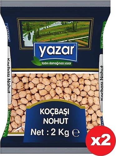 Yazar Koçbaşı Nohut 2 kg 2'li