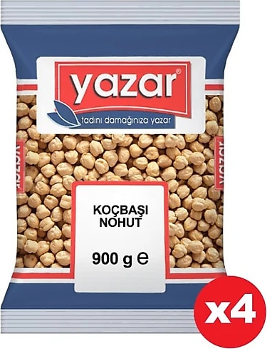 Yazar Koçbaşı Nohut 900 gr 4'lü