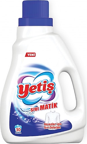 Yetiş Beyazlar için Sıvı Deterjan 30 Yıkama 2.5 lt