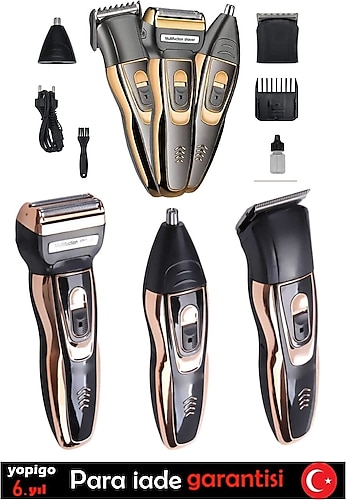 Yopigo Pro Gld-sarı Muhteşem 3'lü Tıraş Makinesi Erkek Bakım Kiti
