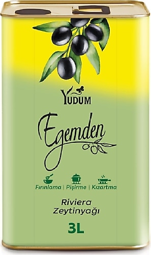 Yudum Egemden Riviera 3 lt Teneke Zeytinyağı