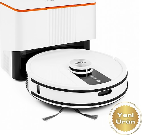 Yui S7 Plus Çöp İstasyonlu Mop Beyaz Akıllı Robot Süpürge