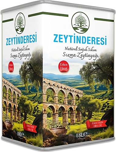 Zeytin Deresi Zeytinderesi 18LT Natürel Sızma Tek Teneke Zeytinyağı - 18 lt
