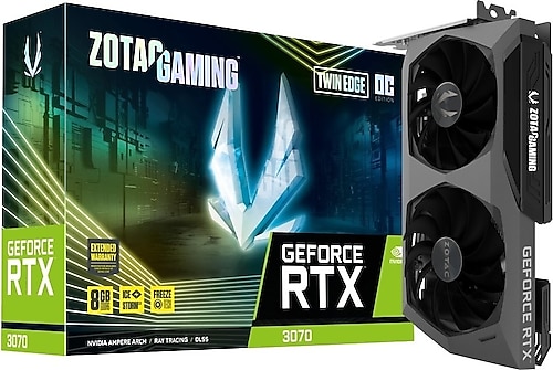 Zotac RTX 3070 Twin Edge OC LHR ZT-A30700H-10PLHR 256 Bit GDDR6 8 GB Ekran Kartı