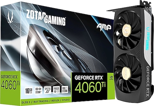 Zotac RTX 4060 TI Gaming AMP ZT-D40620F-10M 128 Bit GDDR6 16 GB Ekran Kartı