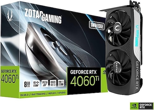 Zotac RTX 4060 TI Gaming Twin Edge ZT-D40610E-10M 128 Bit GDDR6 8 GB Ekran Kartı