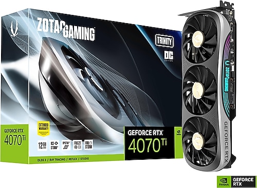 Zotac RTX 4070 TI Trinity OC ZT-D40710J-10P 192 Bit GDDR6X 12 GB Ekran Kartı