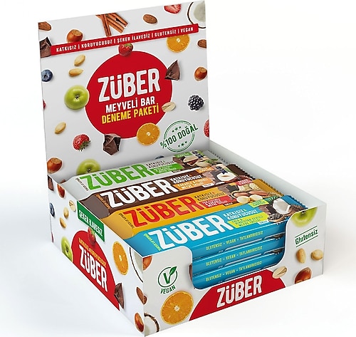 Züber Deneme Paketi Meyveli Bar 12x40 gr