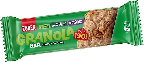 Züber Elmalı ve Tarçınlı Granola Bar 15x25 gr