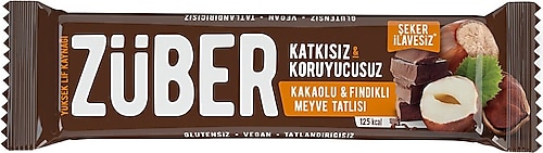 Züber Fındıklı & Kakaolu Meyveli Bar 40 gr