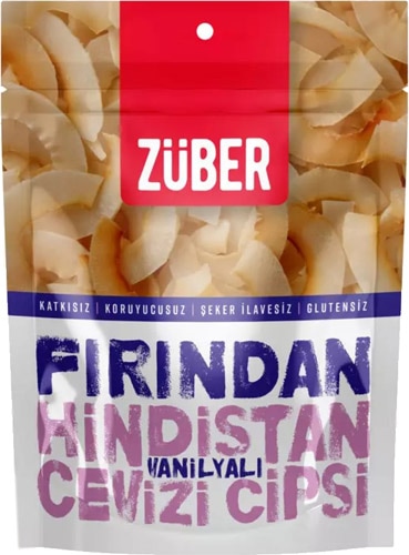 Züber Fırından 40 gr Vanilyalı Hindistan Cevizi Cipsi