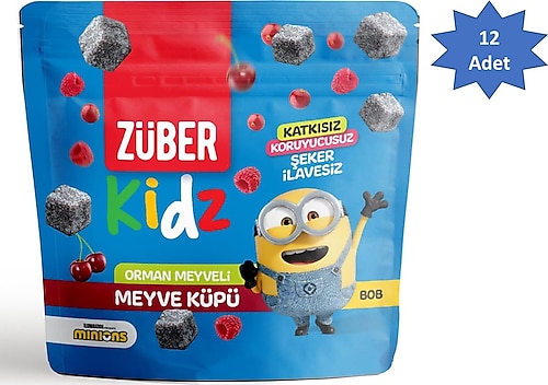 Züber Kidz Meyve Küpü 12x49 gr