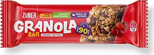 Züber Kırmızı Meyveli Granola Bar 25 gr