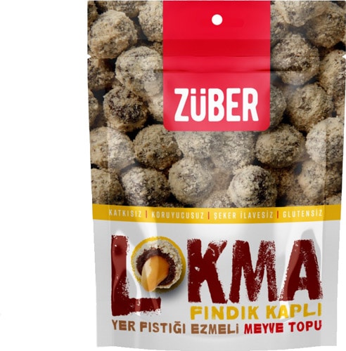 Züber Lokma 96 gr Fındık Kaplı Meyve Topu