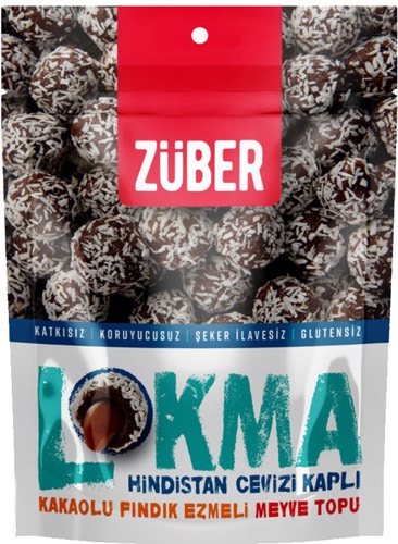 Züber Lokma 96 gr Hindistan Cevizi Kaplı Meyve Topu