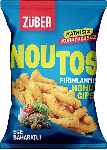 Züber Noutos Ege Baharatlı Fırınlanmış Nohut Cipsi 55 gr