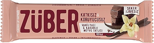 Züber Vanilyalı & Kakaolu Meyveli Bar 40 gr