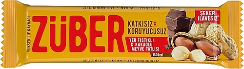 Züber Yer Fıstıklı & Kakaolu Meyveli Bar 40 gr