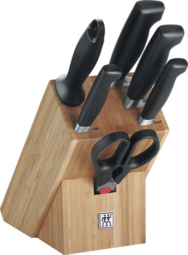 Zwilling Four Star 350680020 7 Parça Bambu Bloklu Bıçak Seti