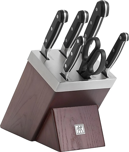 Zwilling Pro 384480070 7 Parça Kendinden Bilemeli Bloklu Bıçak Seti